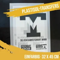Plastisol-Transfer 1-farbig inkl. Kleber