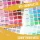 DTF-Farbpalette mit schwarzer Schrift
