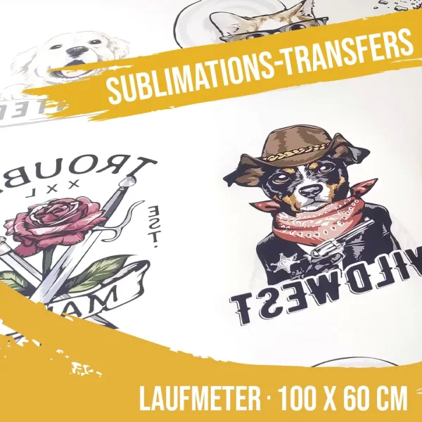 Sublimationstransfer Meterware 60 x 100 cm